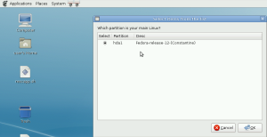 Rescatux Restore Grub Step 1 Select GNU Linux Distribution