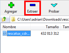 7-Zip extract Rescatux ISO contents screenshot