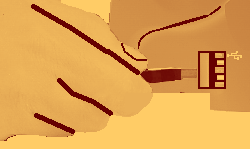 Connect USB pendrive to computer schema