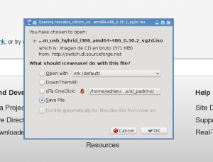 Firefox Save Link As Dialog screenshot