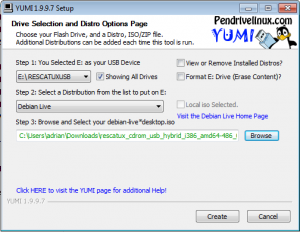 Yumi - Step 4 - Click on create button screenshot