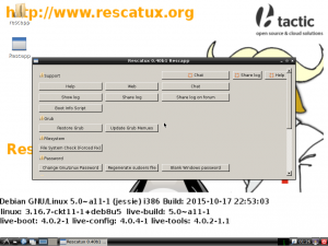 Rescatux 0.40 beta 1 is now based on Jessie