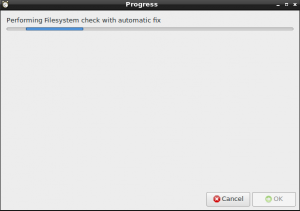 Rescatux 0.40 beta 11 - Performing Filesystem check